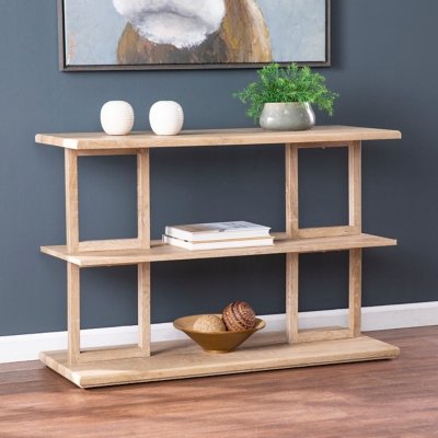SEI Markworth Console Table, Natural/Beige