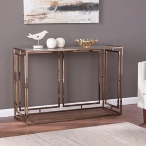 SEI Simondley Console Table, Champagne/Gold
