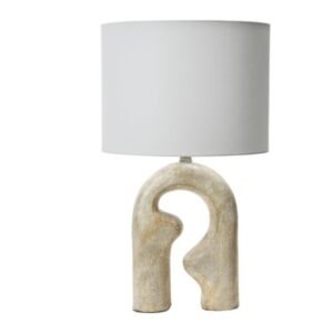 Storied Home Abstract Table Lamp, Natural