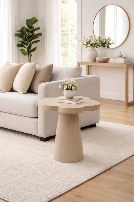 TOV Furniture Allium End Table, Brown