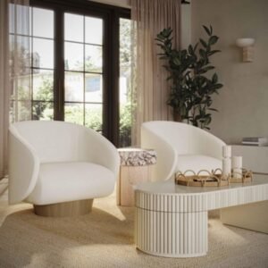 TOV Furniture Bella Coffee Table, Cream