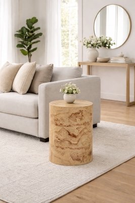 TOV Furniture Fig End Table, Natural