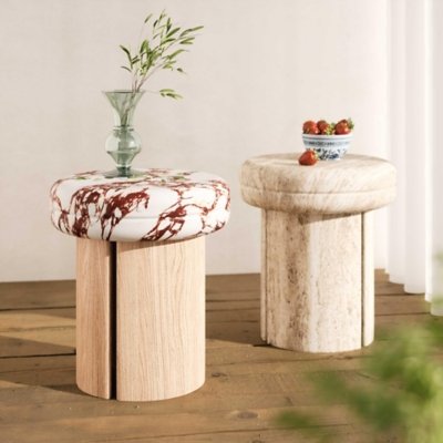 TOV Furniture Sheila Side Table, Multi