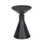Ashley Luxe Aluminum Hourglass Accent Table