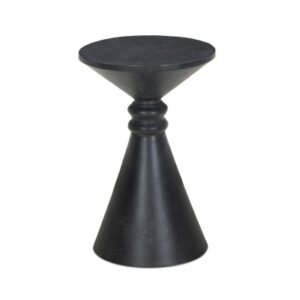 Ashley Luxe Aluminum Hourglass Accent Table