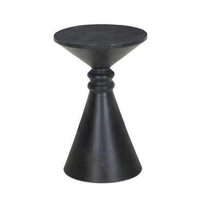 Ashley Luxe Aluminum Hourglass Accent Table