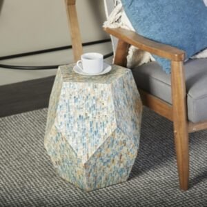 Bayberry Lane Geometric Side Table, Multi