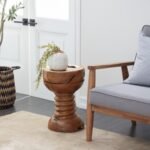 Bayberry Lane Live Edge End Table, Brown