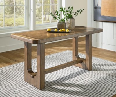 Cabalynn Counter Height Dining Table, Light Brown, Wood