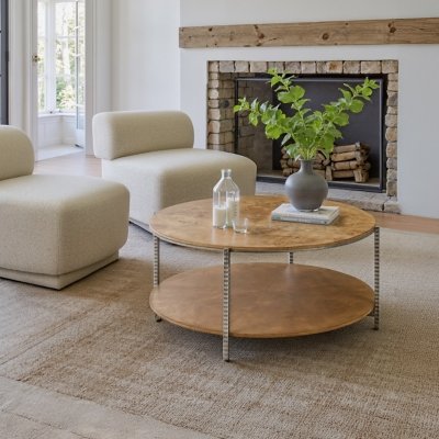 Erika Home Adna Coffee Table, Brown