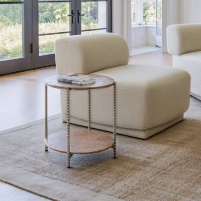 Erika Home Adna Side Table, Brown
