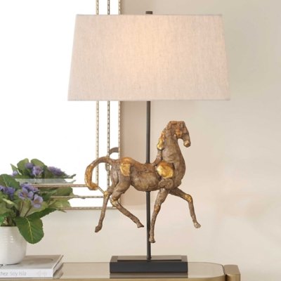 Exalted Living Graceful Table Lamp, Brown