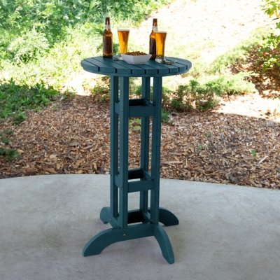 Highwood Lehigh Outdoor Bar Table, Nantucket Blue