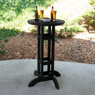 Highwood Lehigh Outdoor Dining Table, Black