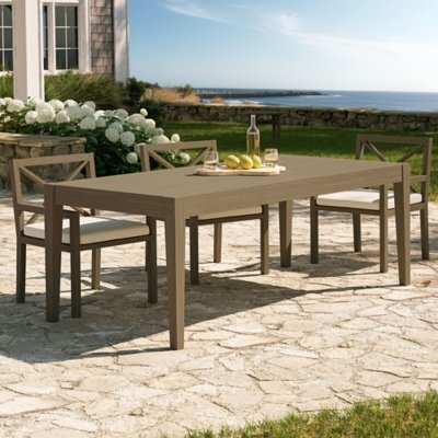 Modway Northlake Outdoor Dining Table, Weathered Gray