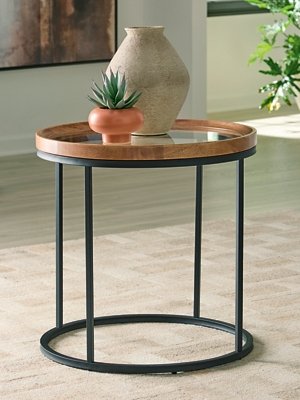 Noraluna End Table, Medium Brown