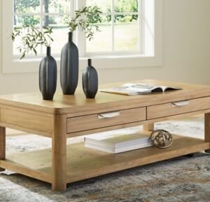 Rencott Coffee Table, Light Brown