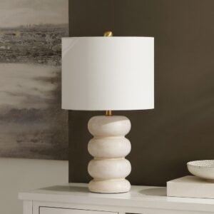 Safavieh Coco Table Lamp, Cream/Brass Gold
