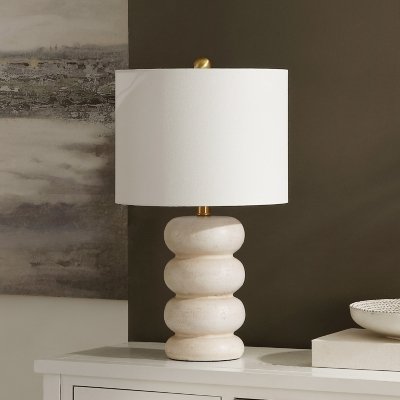 Safavieh Coco Table Lamp, Cream/Brass Gold