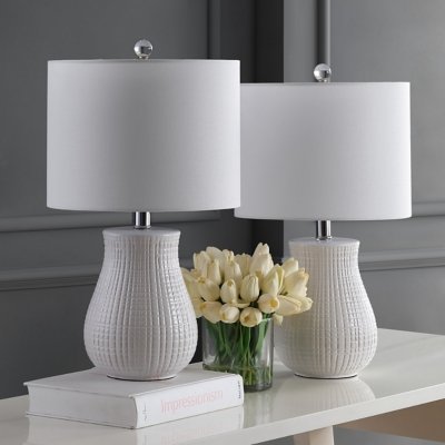 Safavieh Table Lamp (Set of 2), White