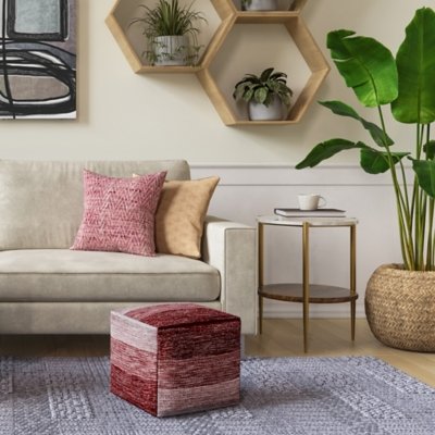 Simpli Home Wagner Side Table, White/Natural