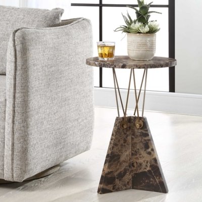Uttermost Levitate Accent Table, Brown
