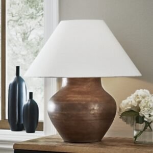 Whitham Table Lamp, Antique Copper Finish