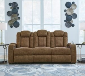Wolfridge Dual Power Reclining Sofa, Brindle